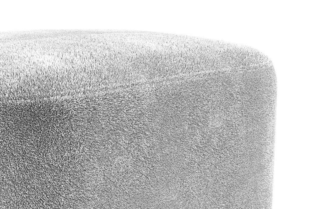 Пуф Люкс (квадратный) велюр Панда сильвер маус